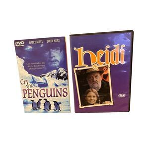 Lot Of 2 Dvd Movies Heidi Cry of The Penguins Entertainment Nature